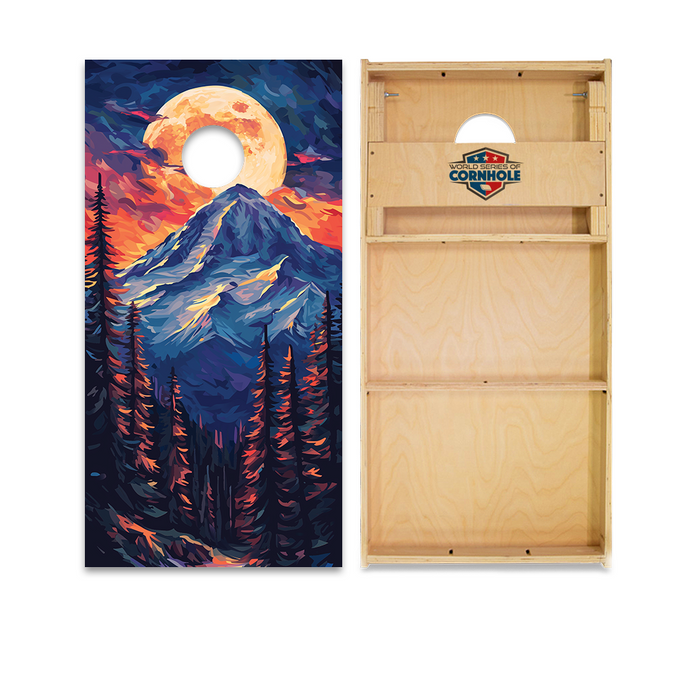 World Series of Cornhole Official 2' x 4' Professional Cornhole Board Runway 2402P - Mt. Olympus National Park
