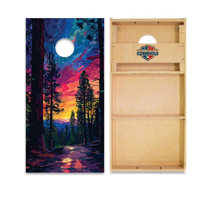 World Series of Cornhole Official 2' x 4' Professional Cornhole Board Runway 2402P - Sequoia National Park