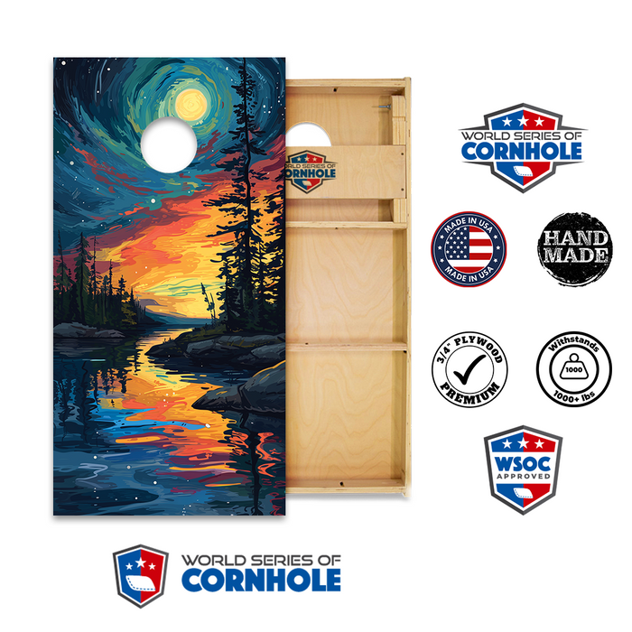 World Series of Cornhole Official 2' x 4' Professional Cornhole Board Runway 2402P - Voyageurs National Park