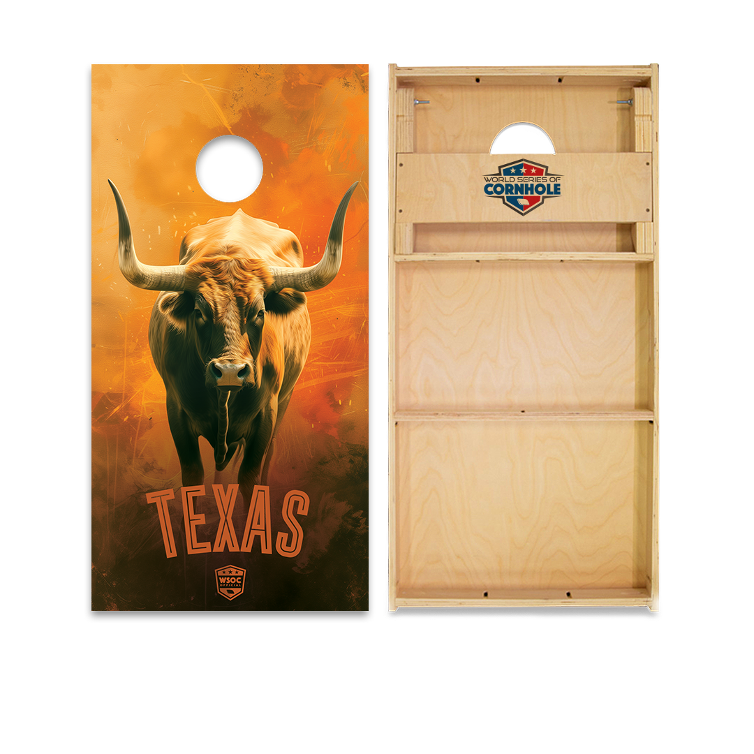 World Series of Cornhole Official 2' x 4' Professional Cornhole Board Runway 2402P - Texas