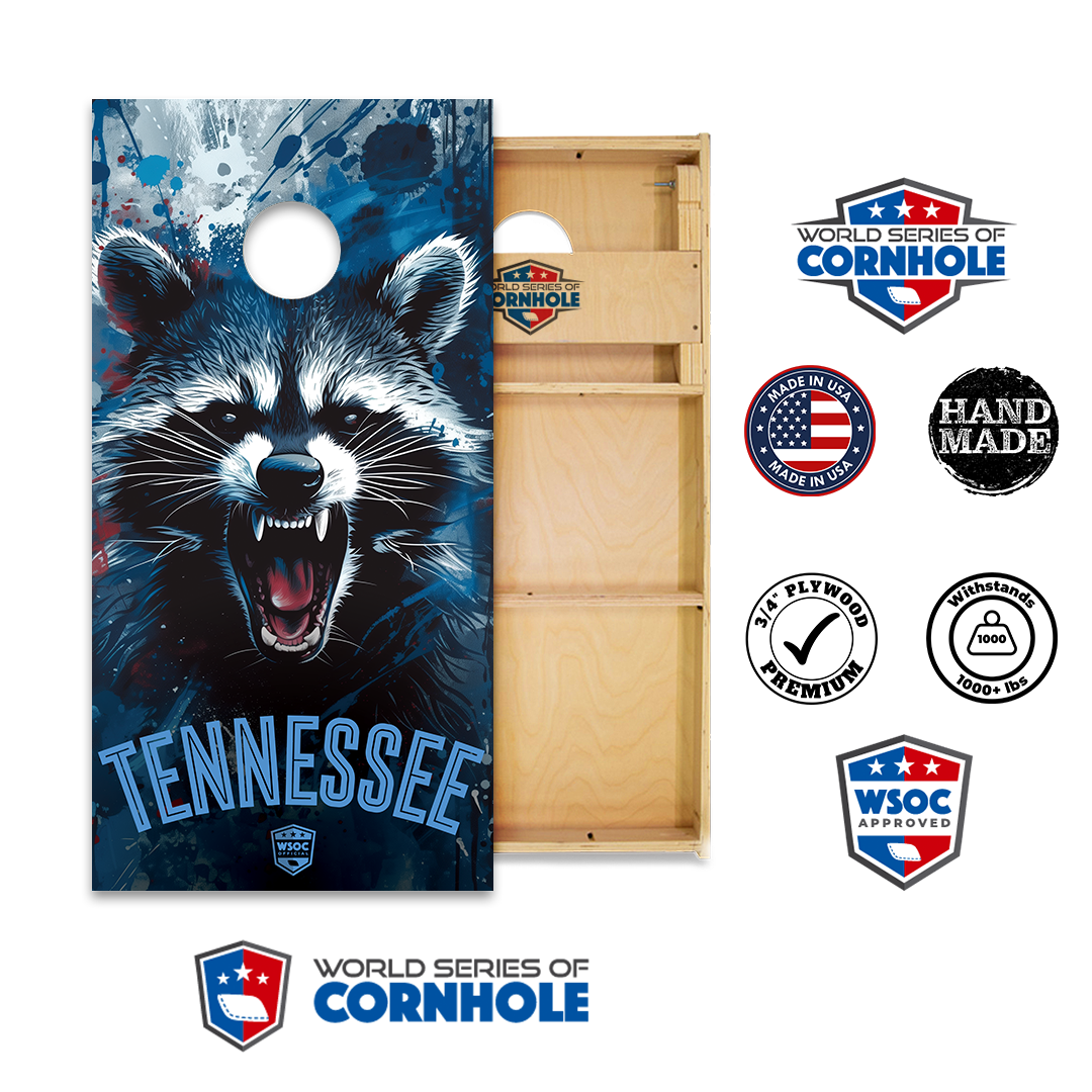 World Series of Cornhole Official 2' x 4' Professional Cornhole Board Runway 2402P - Tennessee Titans