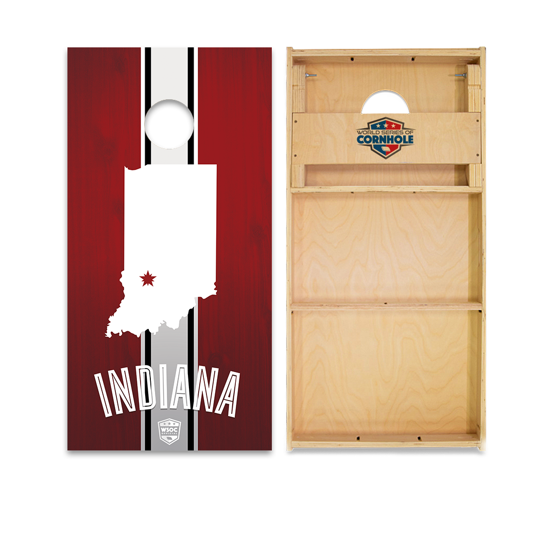 World Series of Cornhole Official 2' x 4' Professional Cornhole Board Runway 2402P - Indiana