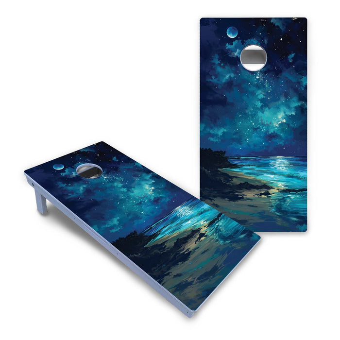 World Series of Cornhole Board Official All-Weather - Dry Tortugas National Park at night