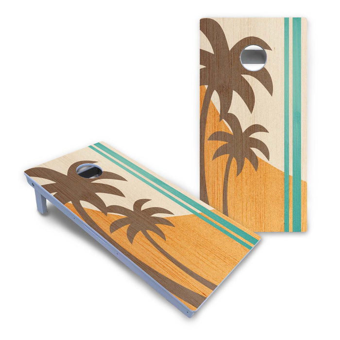 World Series of Cornhole Board Official All-Weather - Tropical surf board