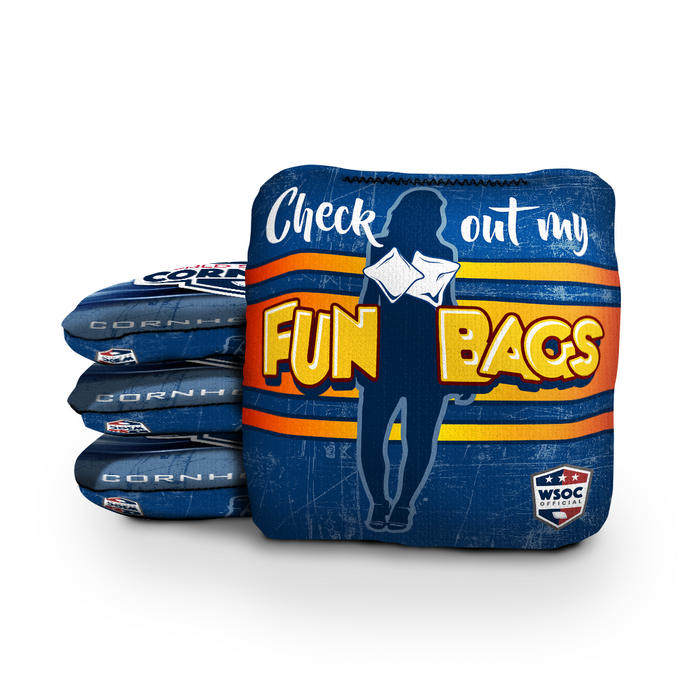 Check Out My Fun Bags - 6 Inch WSOC Official Pro Cornhole Bags