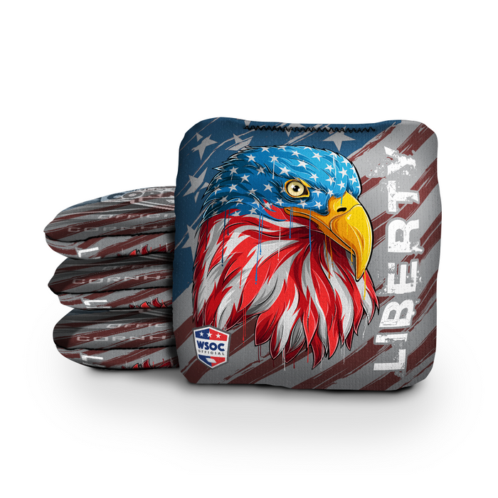 Liberty and Freedom Eagle - 6 Inch WSOC Official Pro Cornhole Bags