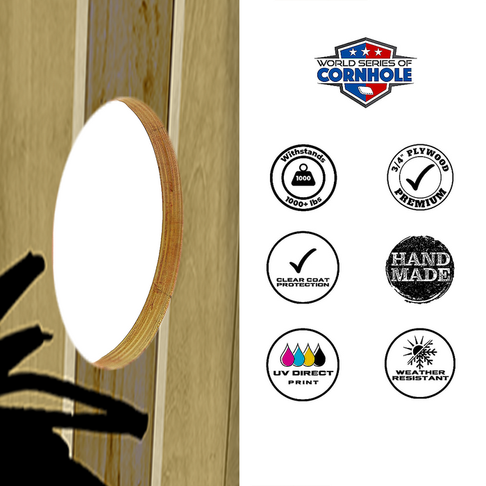 World Series of Cornhole Official 2' x 4' Professional Cornhole Board Runway 2402P - Sasquatch Sketch