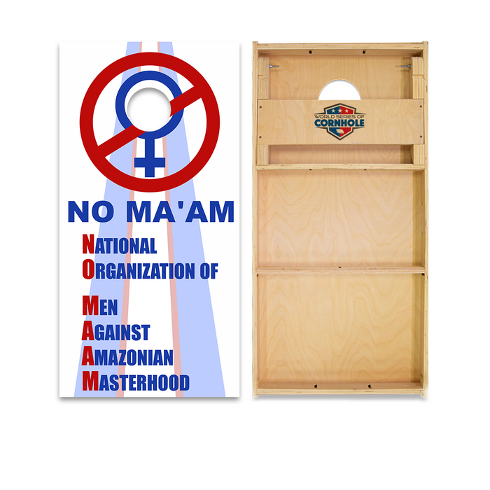World Series of Cornhole Official 2' x 4' Professional Cornhole Board Runway 2402P - NO MA'AM