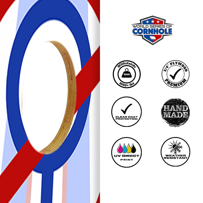 World Series of Cornhole Official 2' x 4' Professional Cornhole Board Runway 2402P - NO MA'AM