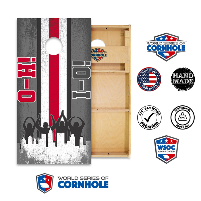 World Series of Cornhole Official 2' x 4' Professional Cornhole Board Runway 2402P - O-H-I-O