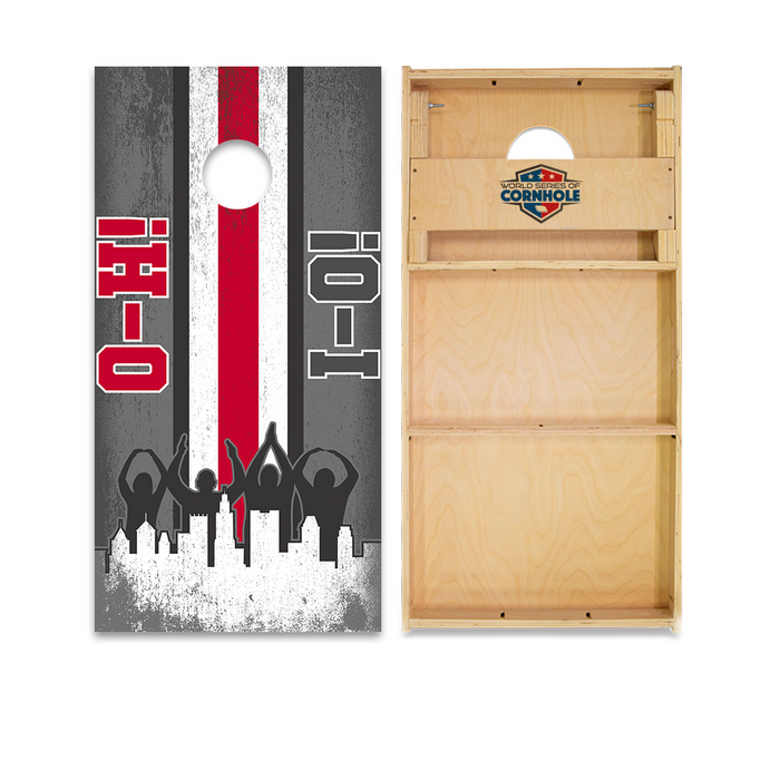 World Series of Cornhole Official 2' x 4' Professional Cornhole Board Runway 2402P - O-H-I-O