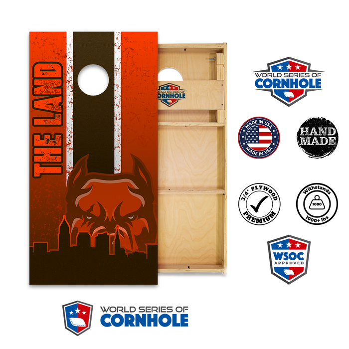 World Series of Cornhole Official 2' x 4' Professional Cornhole Board Runway 2402P - The Land