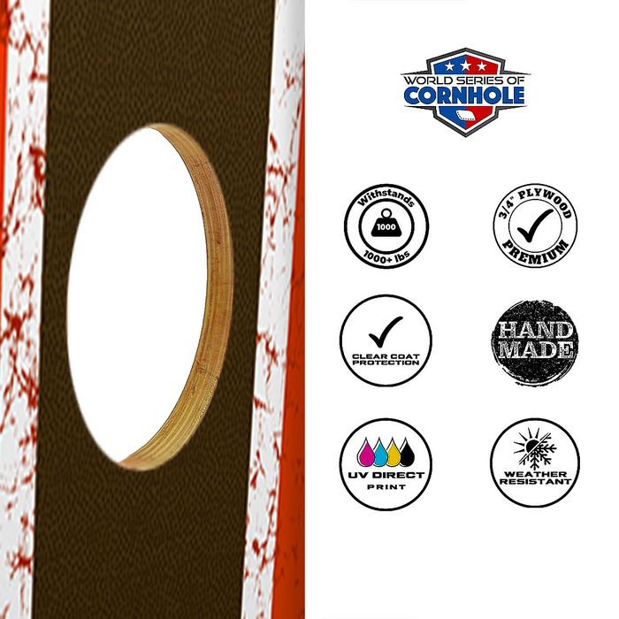 World Series of Cornhole Official 2' x 4' Professional Cornhole Board Runway 2402P - The Land