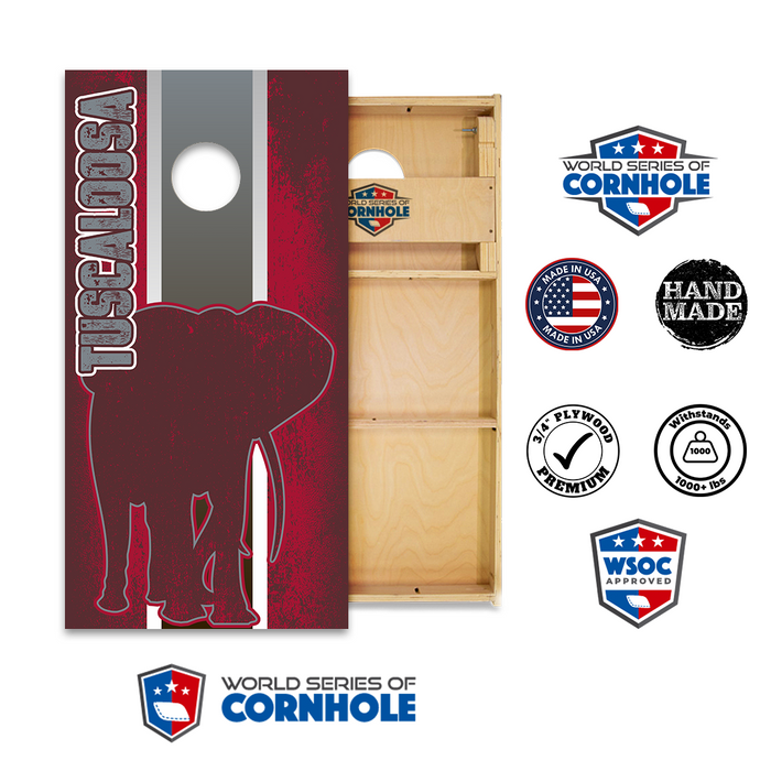 World Series of Cornhole Official 2' x 4' Professional Cornhole Board Runway 2402P - Tuscaloosa