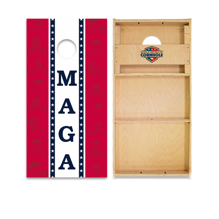 World Series of Cornhole Official 2' x 4' Professional Cornhole Board Runway 2402P - MAGA