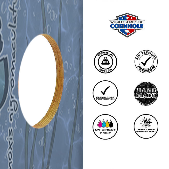 World Series of Cornhole Official 2' x 4' Professional Cornhole Board Runway 2402P - Withering Wilds Black Crappie