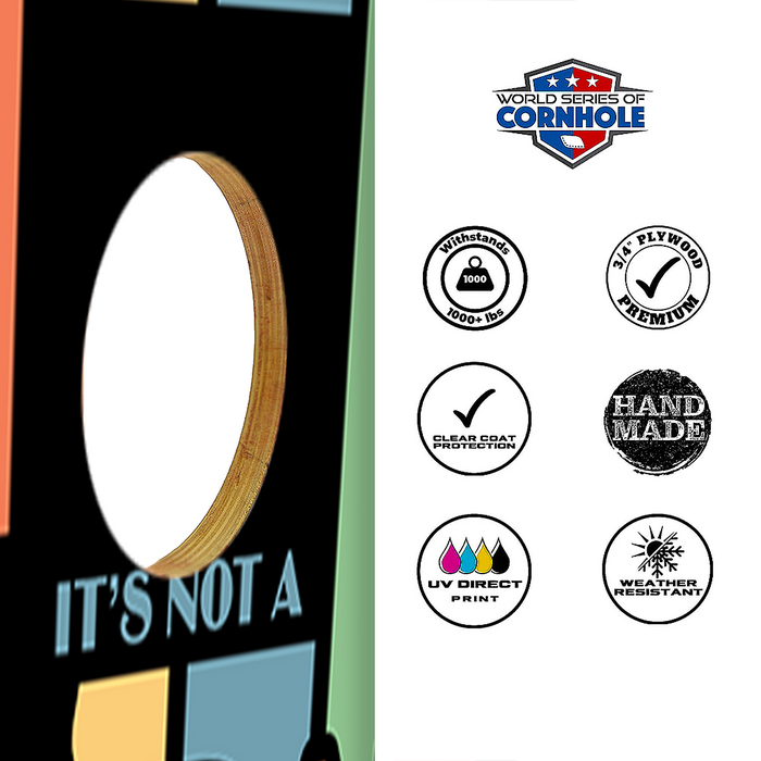 World Series of Cornhole Official 2' x 4' Professional Cornhole Board Runway 2402P - Dad Bod