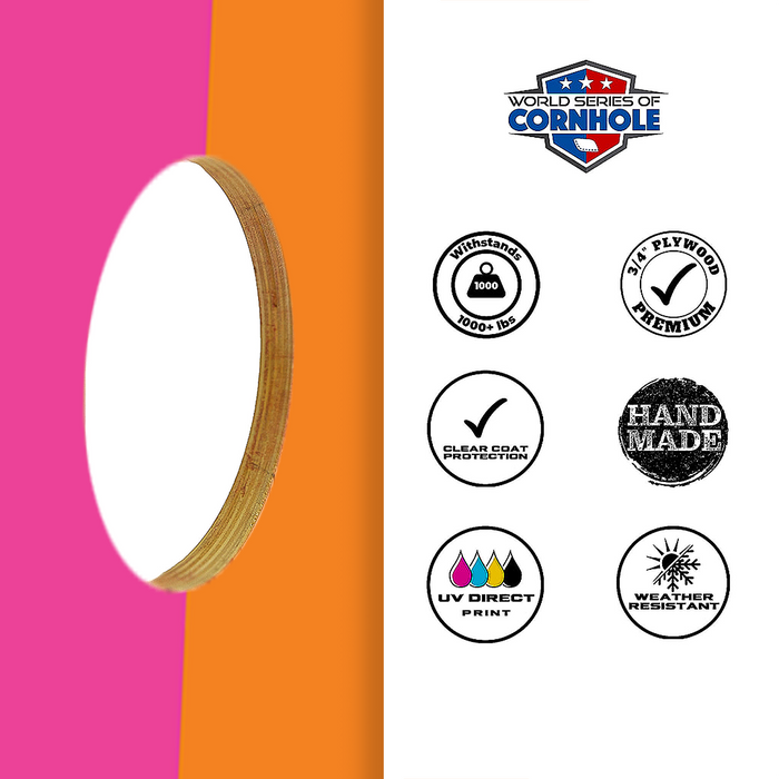 World Series of Cornhole Official 2' x 4' Professional Cornhole Board Runway 2402P - Dunkin Deeznuts