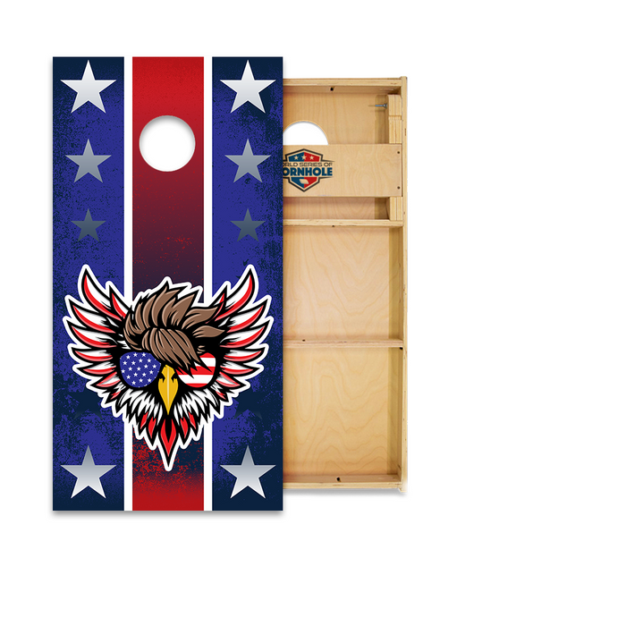 World Series of Cornhole Official 2' x 4' Professional Cornhole Board Runway 2402P - You Free Tonight