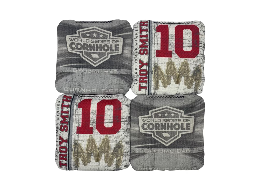 World Series of Cornhole Official 6-IN Professional Cornhole Bag Rapter - Troy Smith #10