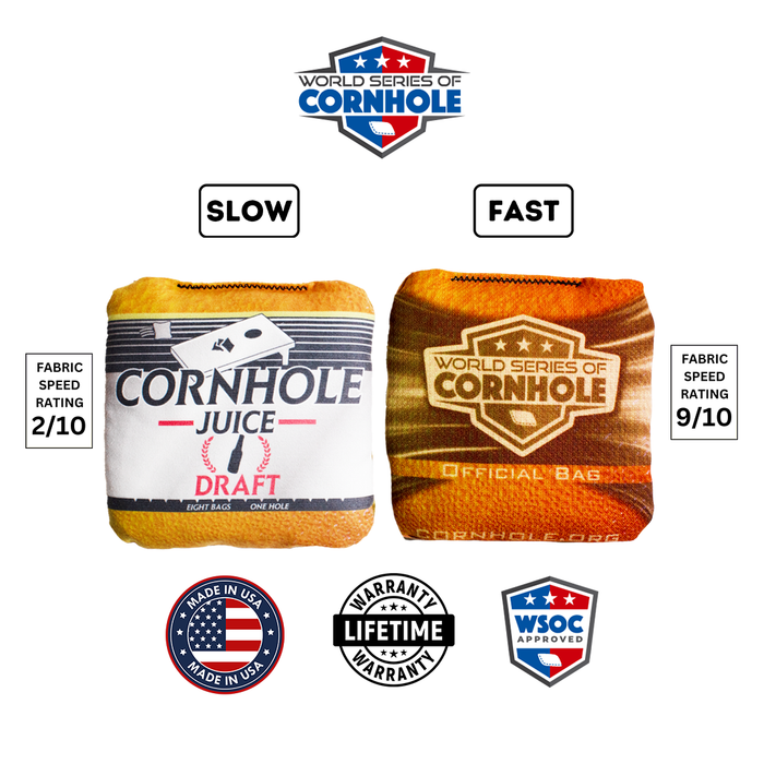 World Series of Cornhole 6-IN Professional Cornhole Bag Rapter - Cornhole Juice