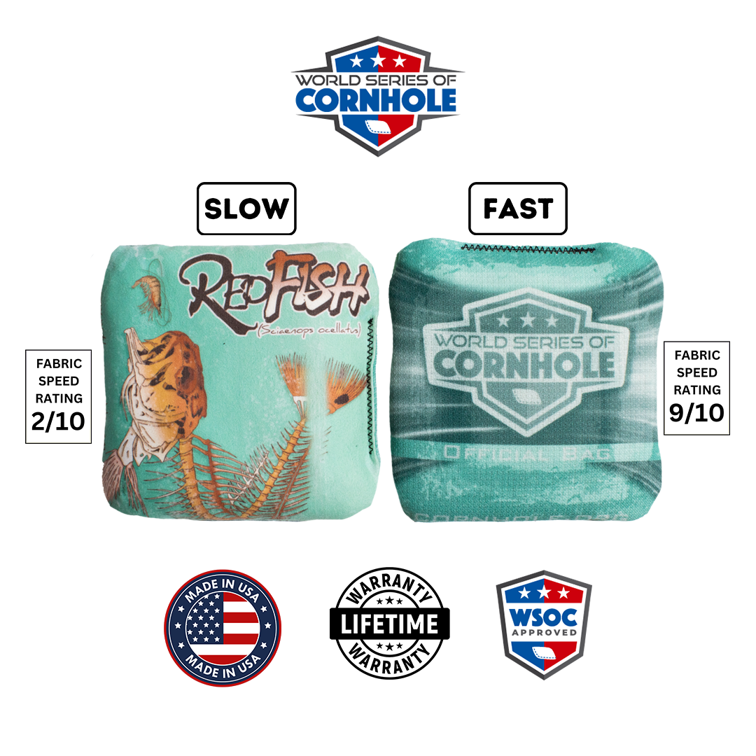 World Series of Cornhole 6-IN Professional Cornhole Bag Rapter - Redfish