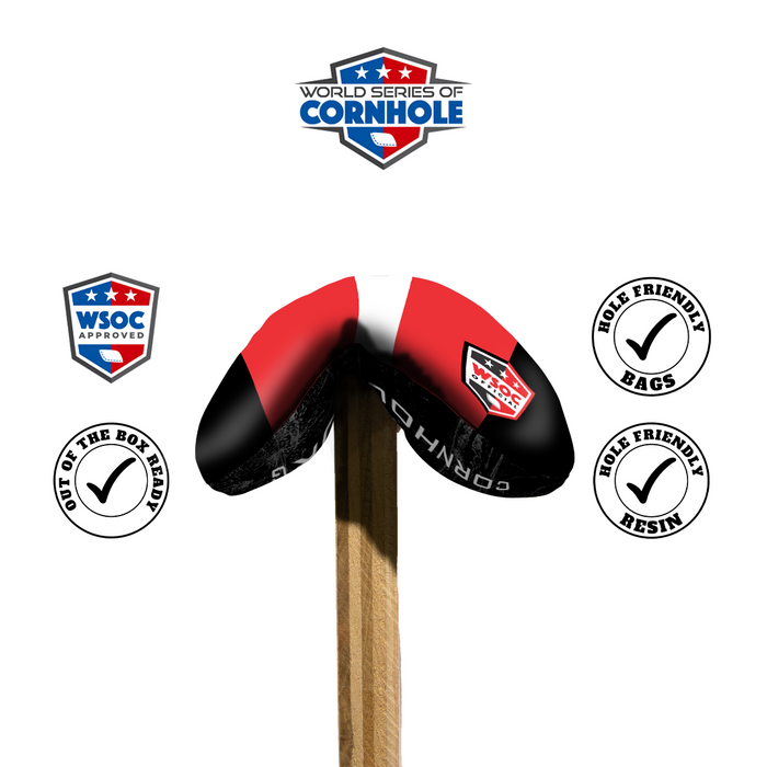World Series of Cornhole 6-IN Professional Cornhole Bag Rapter - Classic Stripes