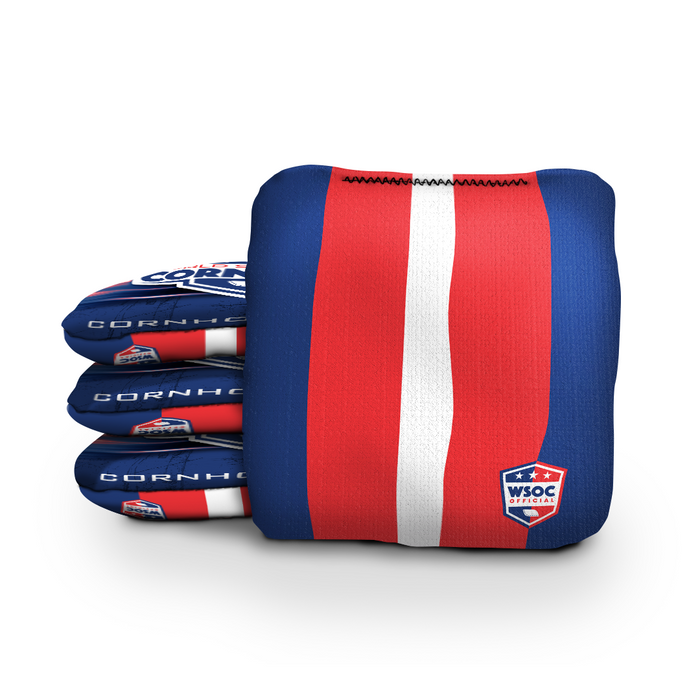 World Series of Cornhole 6-IN Professional Cornhole Bag Rapter - Classic Stripes