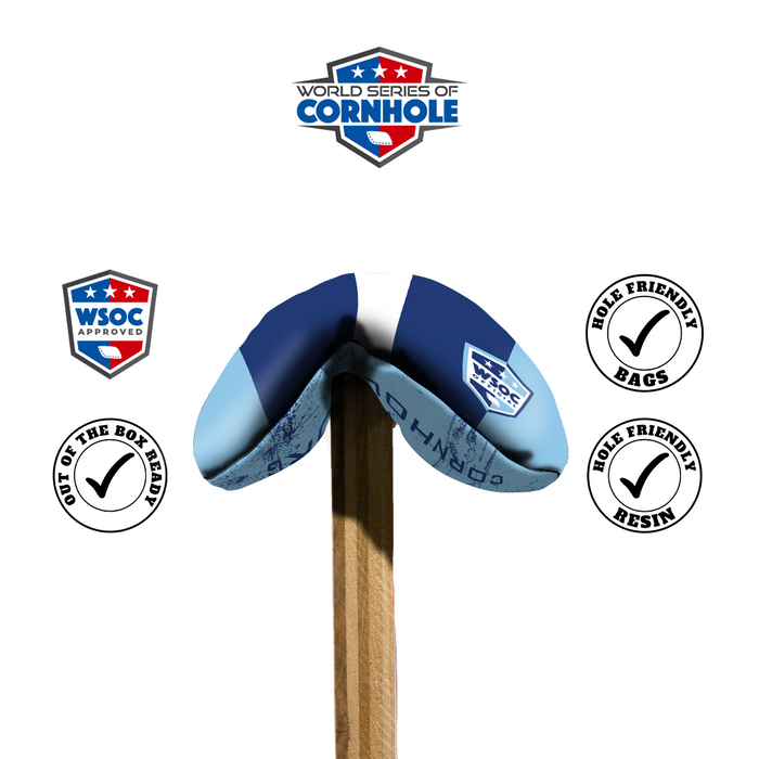 World Series of Cornhole 6-IN Professional Cornhole Bag Rapter - Classic Stripes