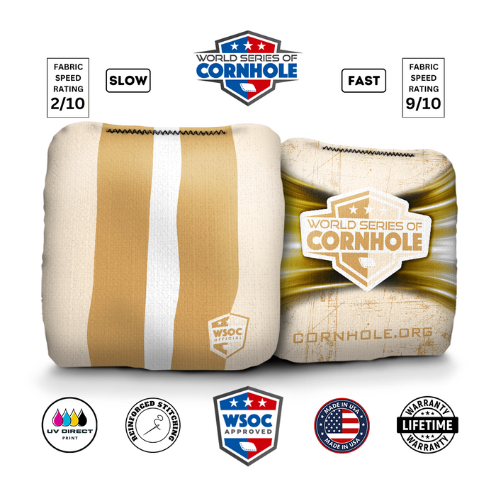 World Series of Cornhole 6-IN Professional Cornhole Bag Rapter - Classic Stripes