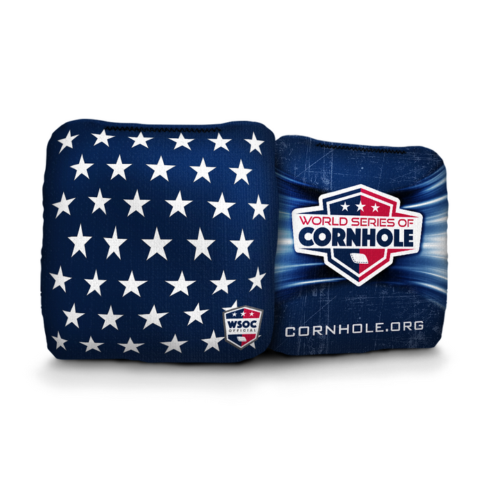 World Series of Cornhole 6-IN Professional Cornhole Bag Rapter - Patriotic Stars and Stripes
