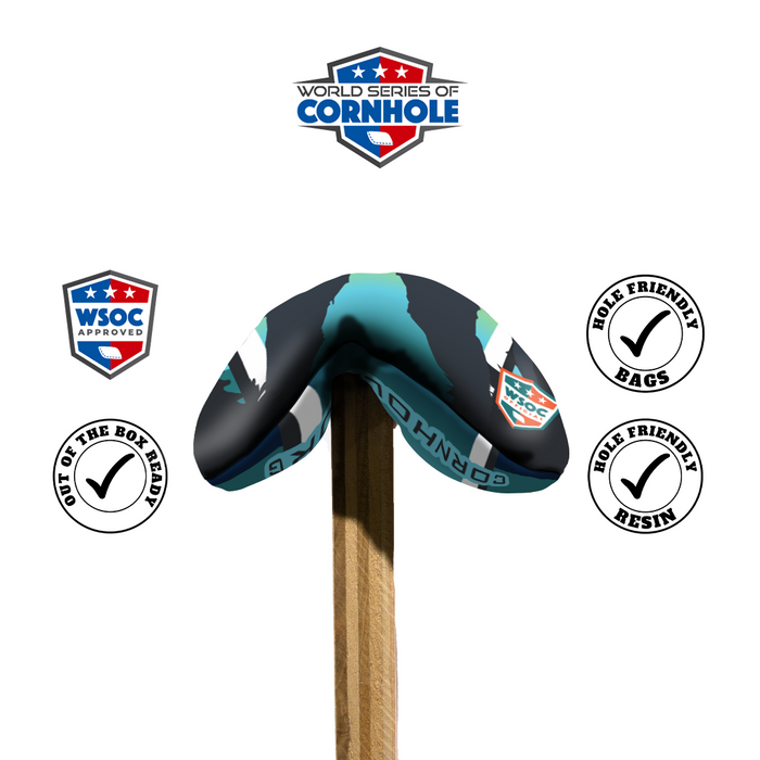 World Series of Cornhole 6-IN Professional Cornhole Bag Rapter - Retro Sasquatch