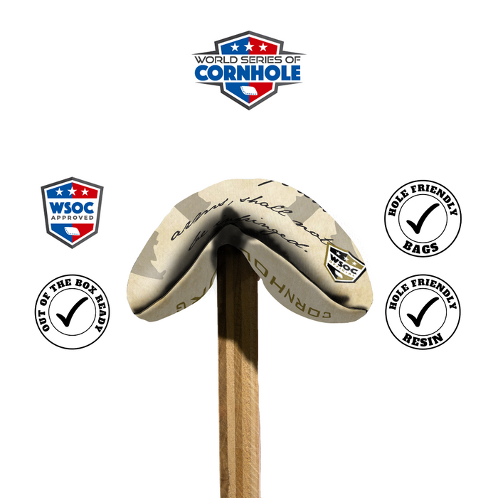 World Series of Cornhole 6-IN Professional Cornhole Bag Rapter - 2nd Amendment