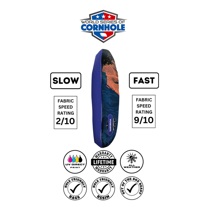 World Series of Cornhole 6-IN Professional Cornhole Bag Rapter - Yosemite National Park