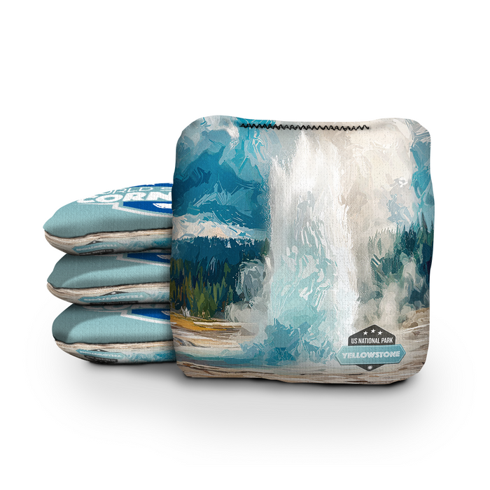 World Series of Cornhole 6-IN Professional Cornhole Bag Rapter - Yellowstone Old Faithful National Park