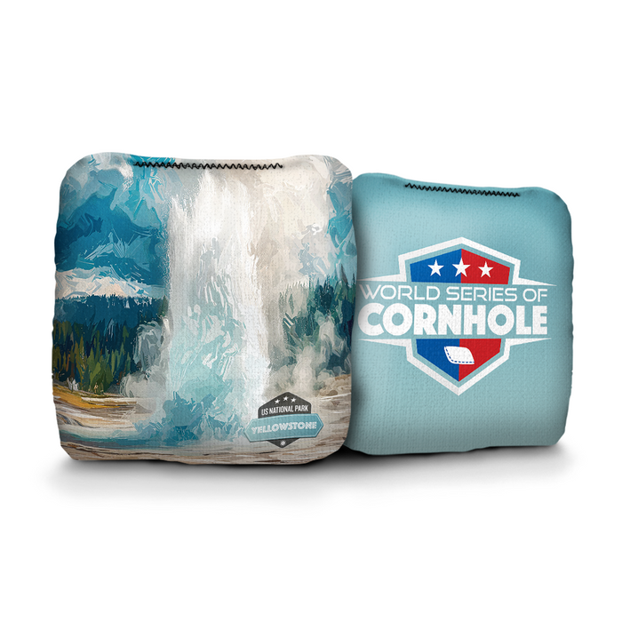 World Series of Cornhole 6-IN Professional Cornhole Bag Rapter - Yellowstone Old Faithful National Park