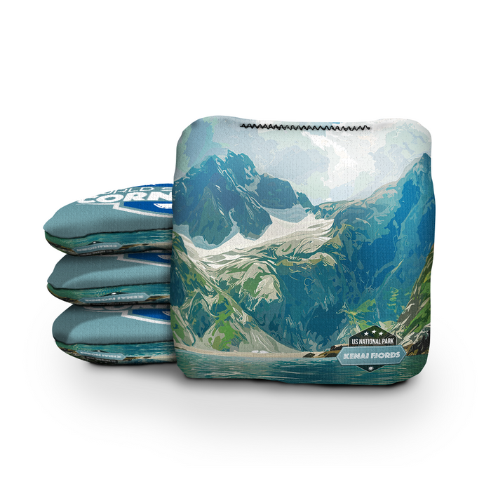 World Series of Cornhole 6-IN Professional Cornhole Bag Rapter - Kenai Fjords National Park