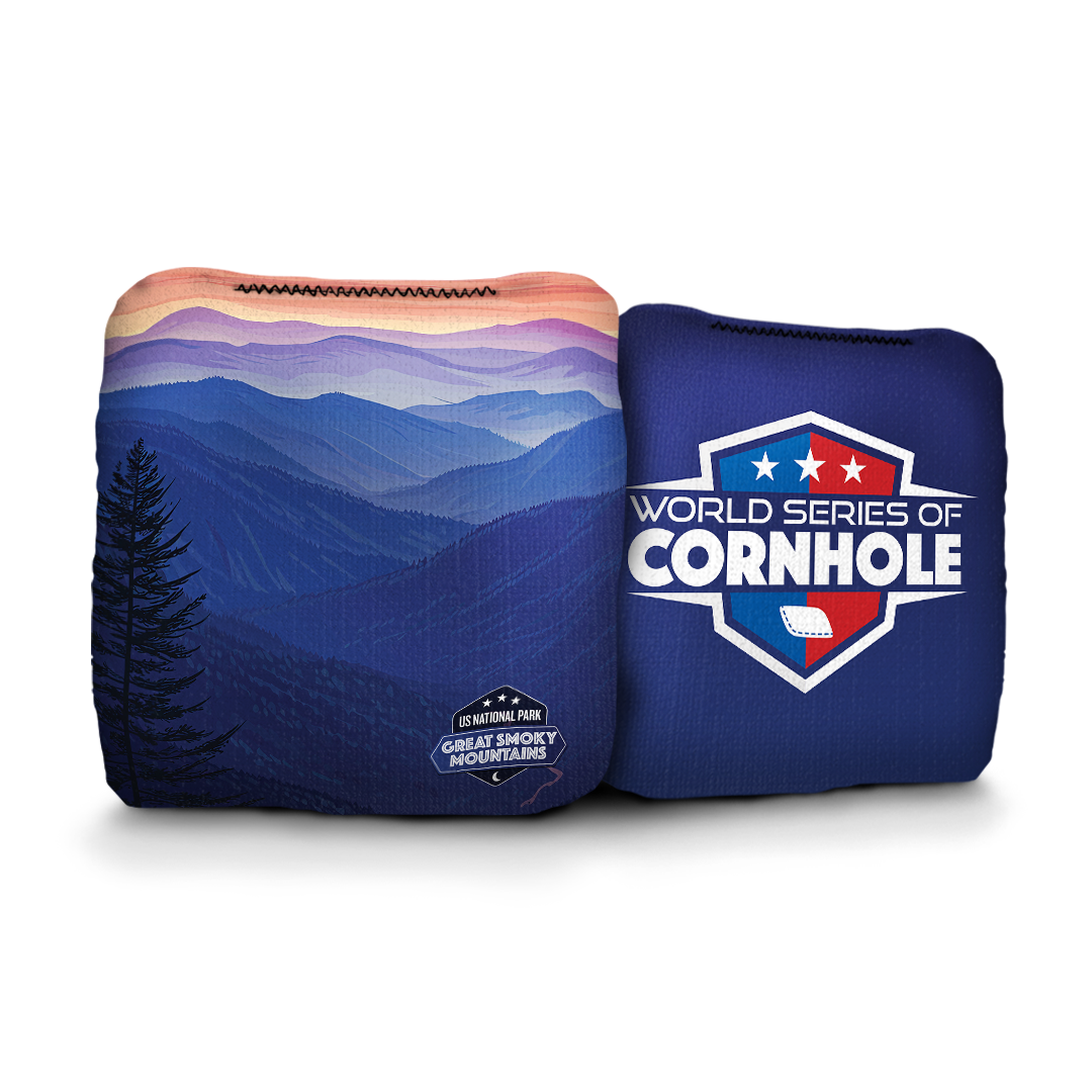 World Series of Cornhole 6-IN Professional Cornhole Bag Rapter - National Park - Great Smokey Mountains