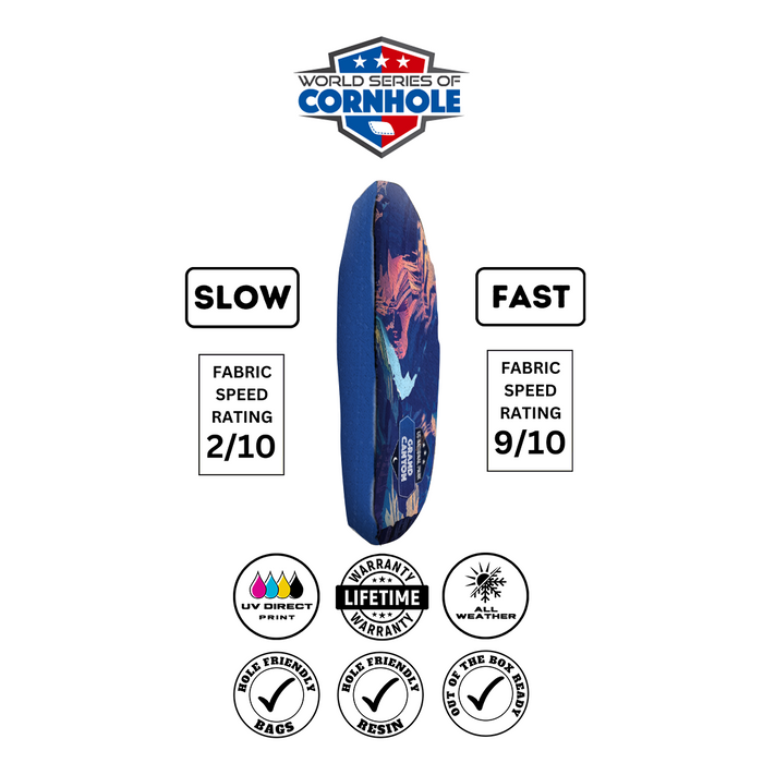 World Series of Cornhole 6-IN Professional Cornhole Bag Rapter - Grand Canyon National Park