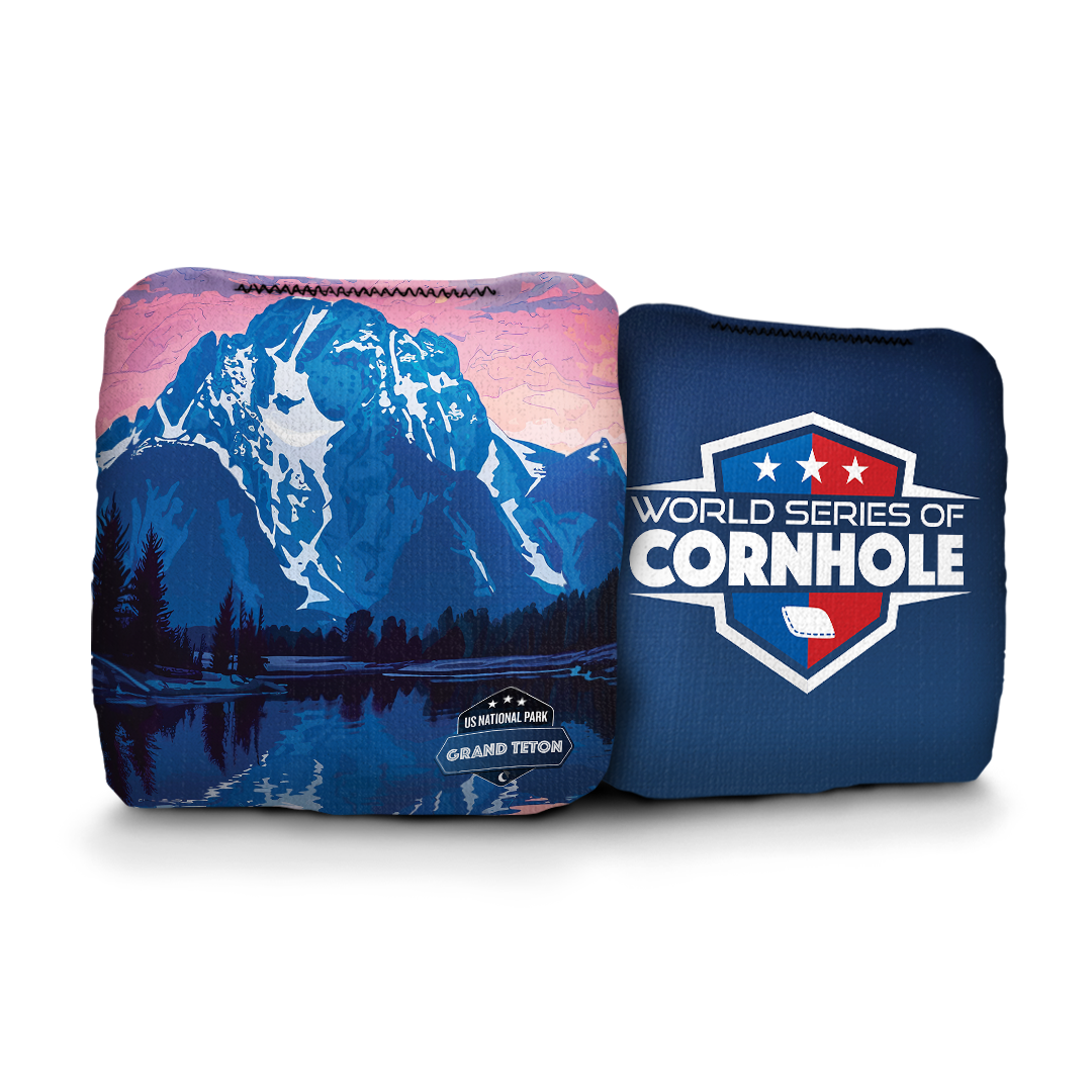 World Series of Cornhole 6-IN Professional Cornhole Bag Rapter - National Park - Grand Teton