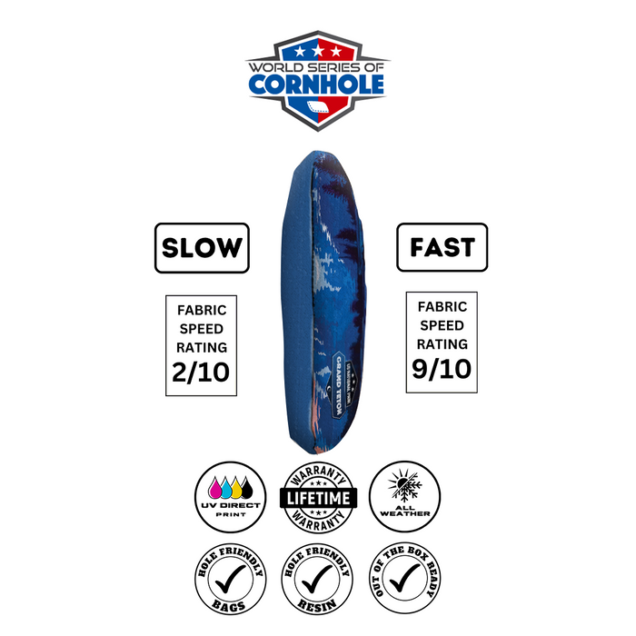 World Series of Cornhole 6-IN Professional Cornhole Bag Rapter - Grand Teton National Park