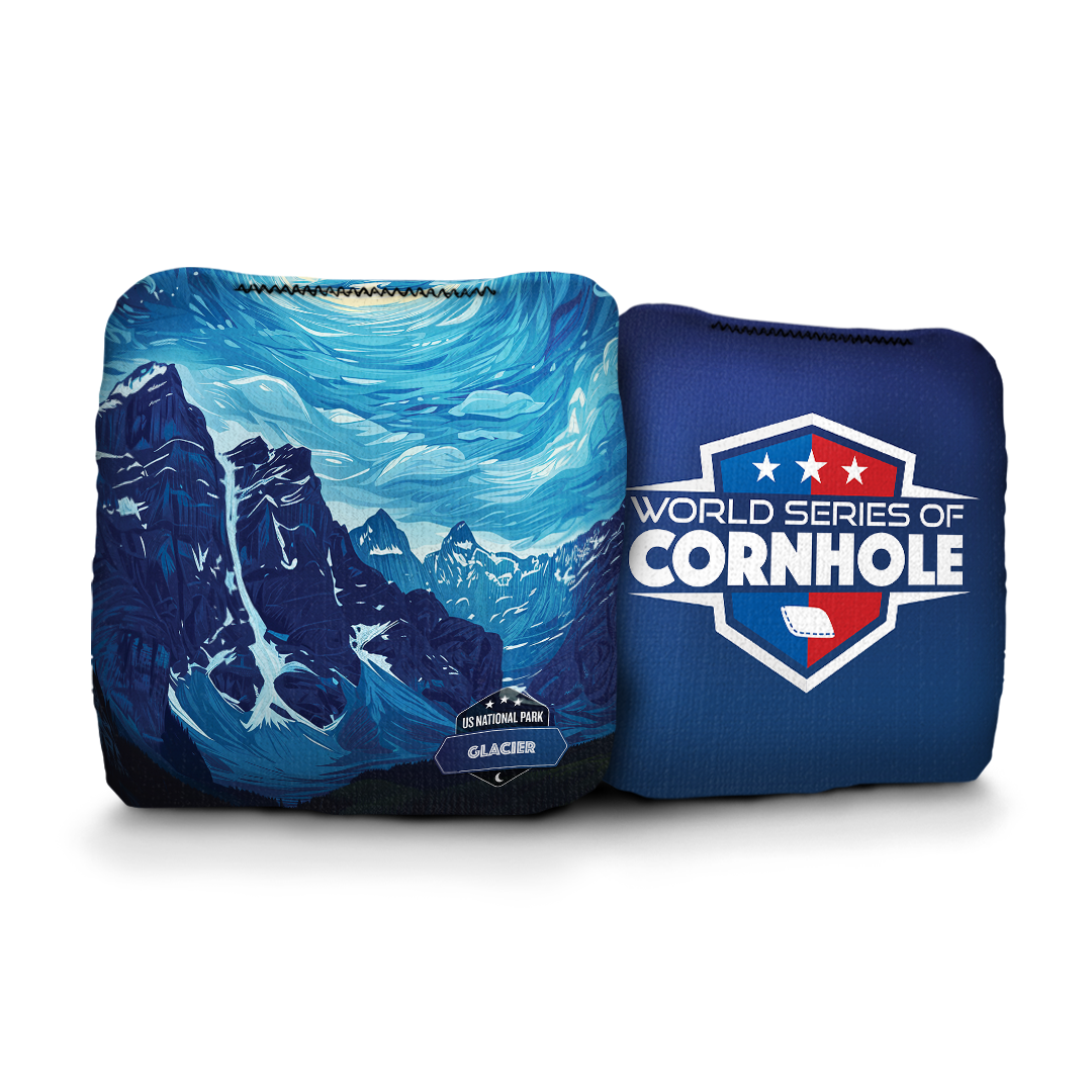 World Series of Cornhole 6-IN Professional Cornhole Bag Rapter - National Park - Glacier