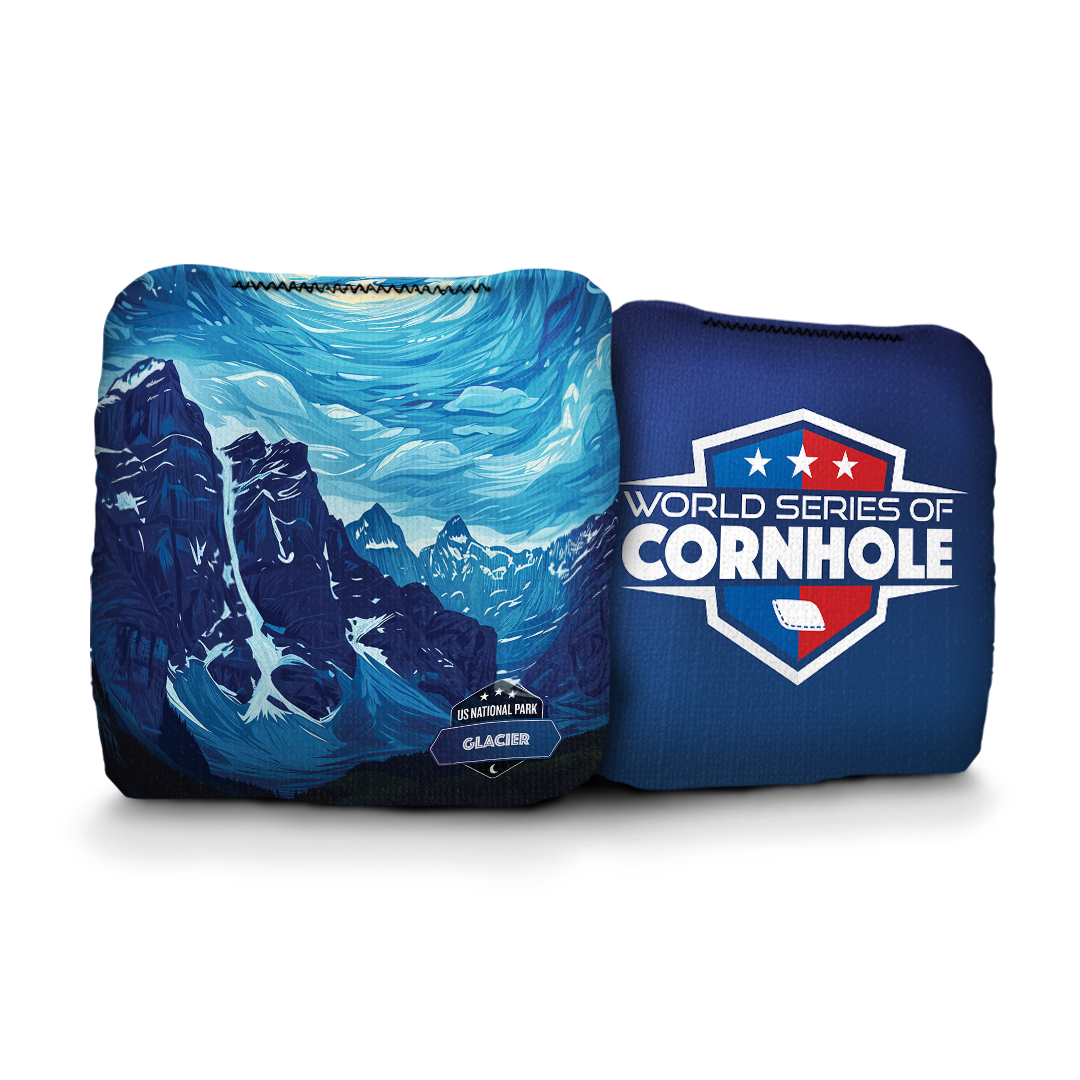 World Series of Cornhole 6-IN Professional Cornhole Bag Rapter - Glacier National Park