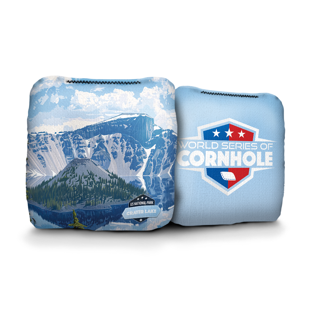 World Series of Cornhole 6-IN Professional Cornhole Bag Rapter - Crater Lake National Park