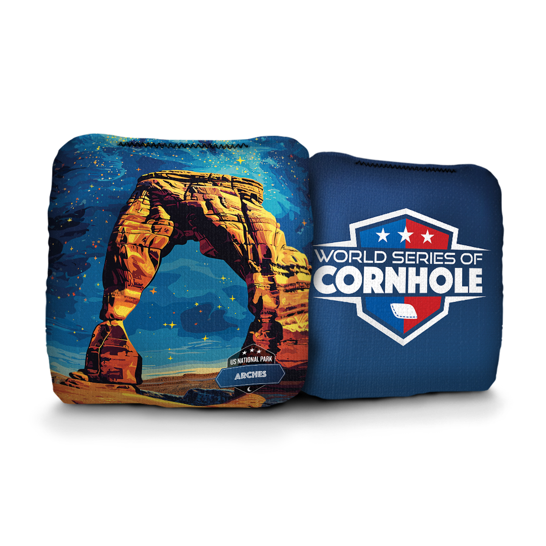 World Series of Cornhole 6-IN Professional Cornhole Bag Rapter - Arches National Park