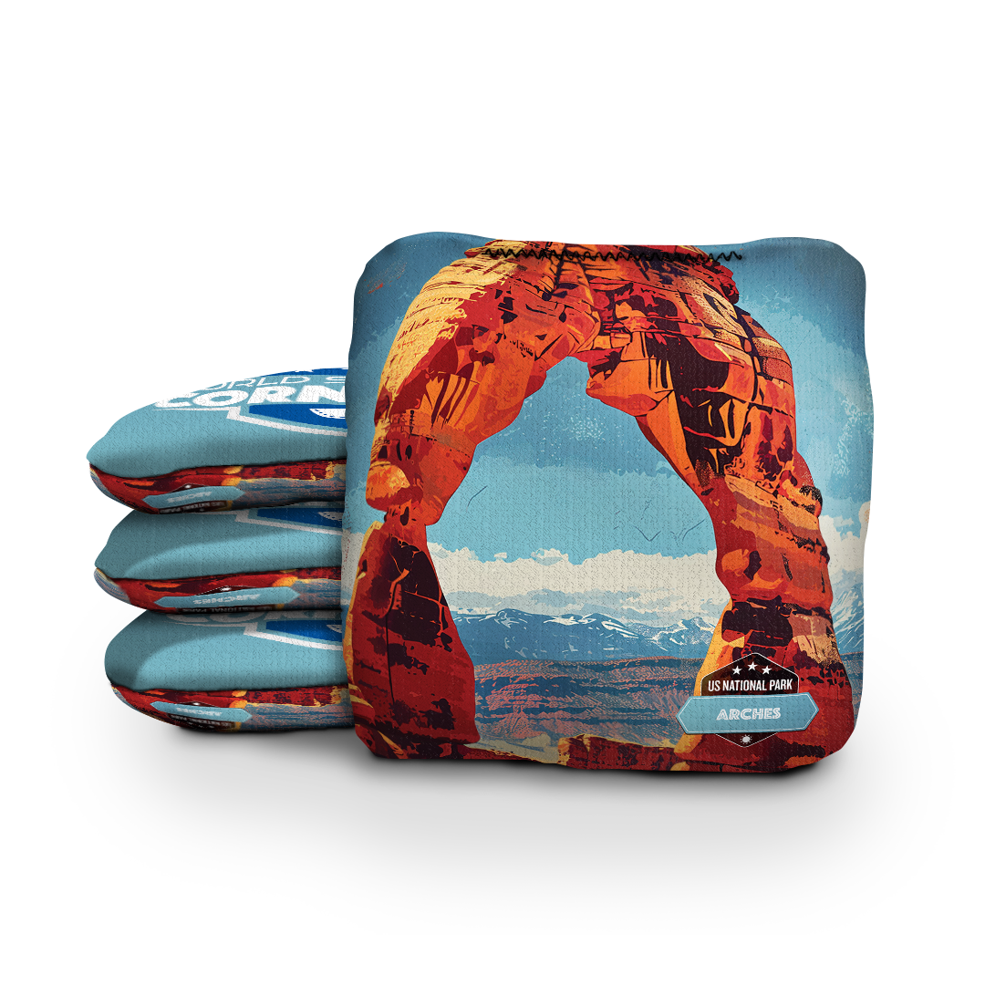 World Series of Cornhole 6-IN Professional Cornhole Bag Rapter - Arches National Park