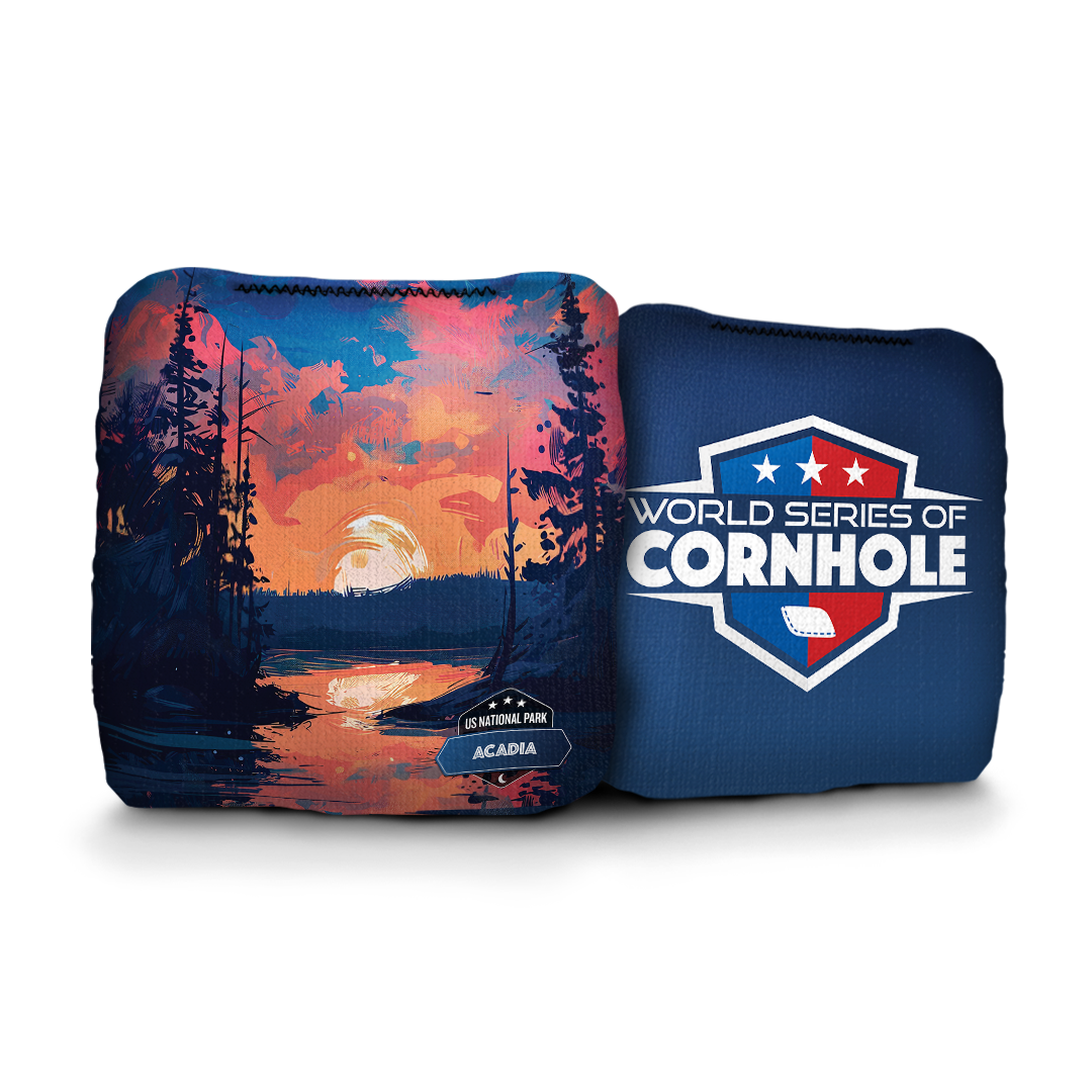 World Series of Cornhole 6-IN Professional Cornhole Bag Rapter - National Park - Acadia
