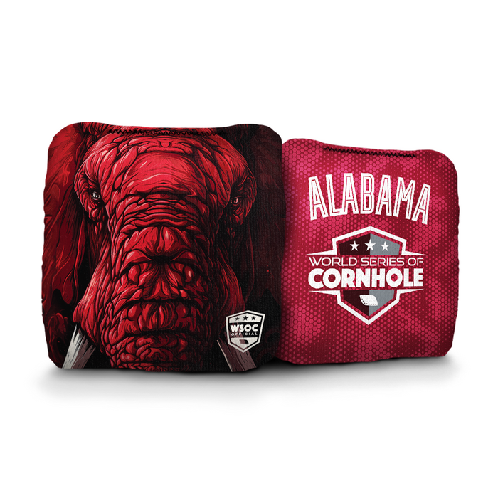 World Series of Cornhole 6-IN Professional Cornhole Bag Rapter - Alabama Crimson Tide