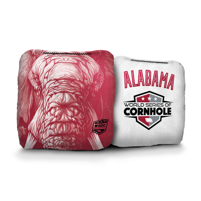 World Series of Cornhole 6-IN Professional Cornhole Bag Rapter - Alabama Crimson Tide