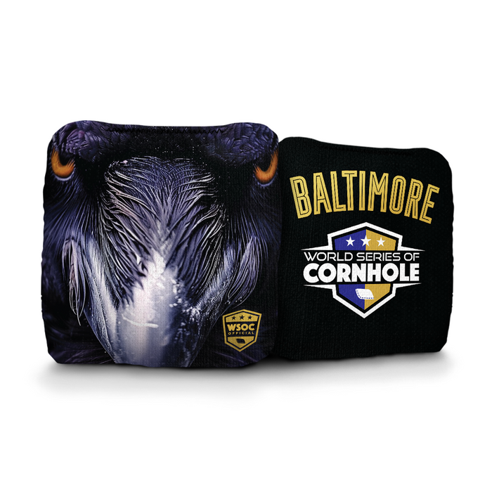 Baltimore Ravens - 6 Inch WSOC Official Pro Cornhole Bags